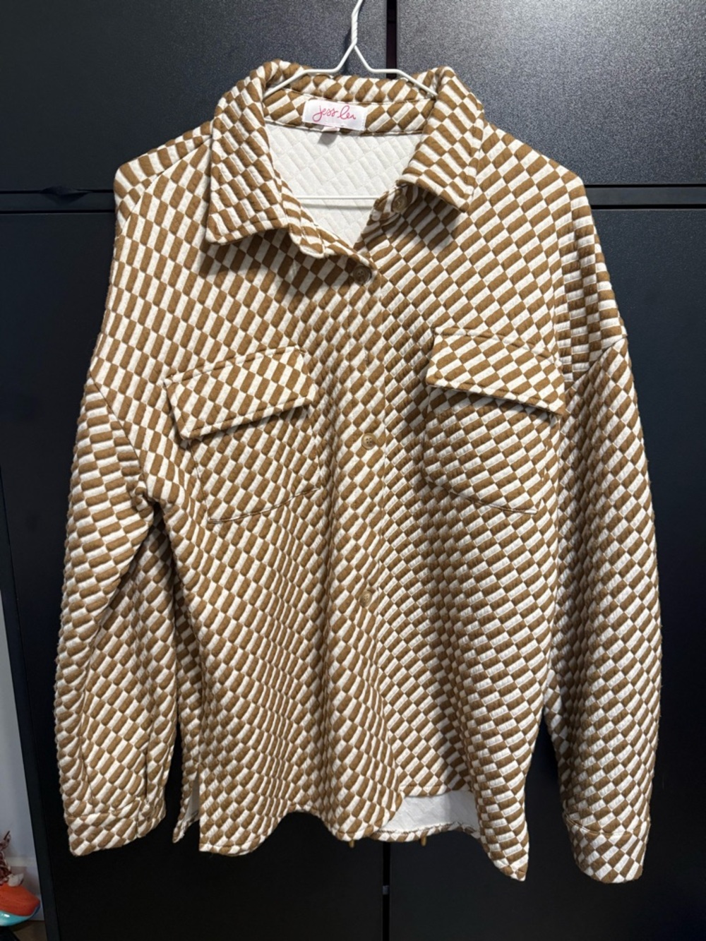 Jess Lea checkered button-up